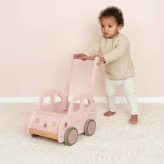 Roze loopwagen - Little Dutch